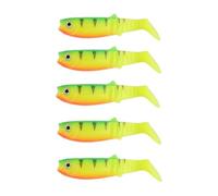 5 Pcs T-tail plastica morbida attratti di pesca realistico Swimbaits Multi-colore realistico ischia di pesca per acqua dolce Bass Pike Trout