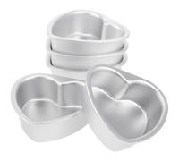 5 Pcs Teglia Chiffon Cake Teglie Per Muffin Da Forno Forma Di Cuore