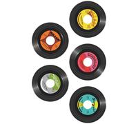 5 Pcs Vinili Da Parete Decorazioni Dischi Vinile Decalcomanie Muro