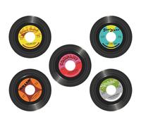 5 Pcs Vinili Da Parete Decorazioni Dischi Vinile Decalcomanie Muro