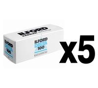 5 Pellicole Ilford Delta 100 120 (Rullino Medio Formato)