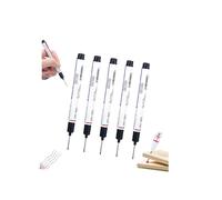 5 pennarelli lunghi a forma di testa profonda, aggiornamento 20 mm, Quick Dry Waterproof Long Nib Permanent Marker Pens,Multipurpose Deep Hole Marker Pens,per metallo, acciaio, piastrelle, vetro