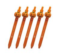 5 penne gel a forma di cartone animato per Halloween, punta da 0,5 mm, ad asciugatura rapida, scrittura senza intoppi, per studenti e adulti, per annotare il diario e scrivere in modo fluido