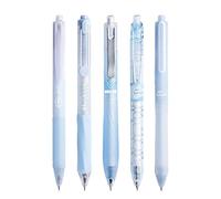 5 penne gel retrattili ad asciugatura rapida, punta da 0,5 mm, scrittura senza intoppi, per studenti e adulti, penna gel per annotare il diario