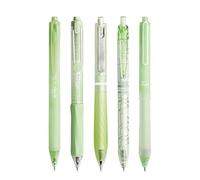 5 penne gel retrattili ad asciugatura rapida, punta da 0,5 mm, scrittura senza intoppi, per studenti e adulti, penna gel per annotare il diario