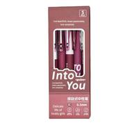 5 penne gel retrattili per scrivere annotazioni e diari con punta da 0,5 mm, ad asciugatura rapida, per forniture scolastiche, scrittura fluida