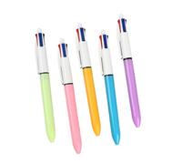 5 Penne Multicolor Penna a sfera 4 Colori In-1 Retractable Per Giochi Bambini Ricompensa Smooth Writing