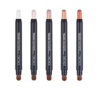 5 penne per ombretto, stick per ombretto, impermeabile, effetto trucco a lunga durata, facile da applicare, non si piega, non è così facile, per il trucco degli occhi senza rughe