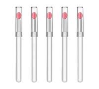 5 pennelli ergonomici in silicone per labbra, balsamo e rossetti, perfetti per il trucco quotidiano e per ritocchi da viaggio