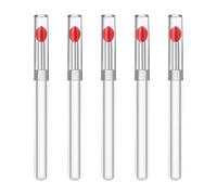 5 pennelli ergonomici in silicone per labbra, balsamo per labbra, rossetti, per trucco quotidiano e ritocchi in viaggio