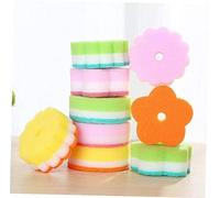 5 pennelli in spugna a forma di fiore, per lavare i piatti, in vetro, per la pulizia della cucina, colore casuale, utili e abili
