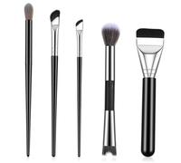 5 pennelli per il contorno del naso, pennello a doppia estremità a forma di U per scolpire e arrossire, pennello morbido mini angolato piatto per correttore per donne, pratici strumenti per il trucco