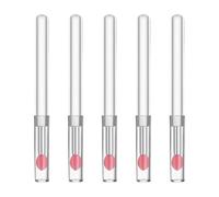 5 pennelli per labbra in silicone alla moda con impugnatura comoda per l'applicazione delicata esfoliante per labbra