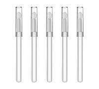 5 pennelli per labbra in silicone alla moda con impugnatura comoda per l'applicazione delicata esfoliante per labbra