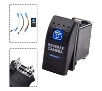 5 Perno Rocker Interruttore On Off Spst LED Blu 12V 20A 24V 10A Auto Bus Rv Nero