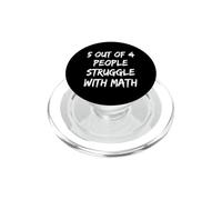5 persone su 4 lottano con la matematica | matematica PopSockets PopGrip per MagSafe
