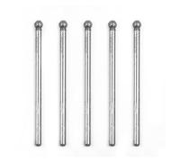 5 pezzi 0.5mm-3mm sfera rotonda fresa diamantata punta trapano 2.35mm gambo vetro intaglio molatura intaglio lucidatura trapano set di punte (Color : 2mm, Size : 140mm)