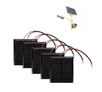 5 Pezzi 1,5V 0,45W Micro Mini Pannelli Solari, Pannello Solare Portatile Modulo di Alimentazione Modulo Caricabatteria per Energia Solare, Home DIY, Progetti di Scienza - Giocattoli - Caricabatterie