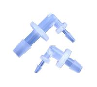 5 pezzi 1,6~6,4 mm PP raccordo a gomito riduttore for irrigazione da giardino tubo di irrigazione giunti pagoda acquario serbatoio pompa aria tubo giunto(2.4-3.9mm,200 Pieces)