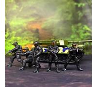 5 pezzi 1/64 modelli di soldati russi, miniature di soldati sovietici,