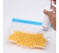 5 pezzi/1 pezzo Sacchetti riutilizzabili per alimenti sottovuoto con pompa manuale, molletta di tenuta, design portatile, adatto per ristoranti e cucine, che ti aiuta a gustare cibi più freschi. A-21*