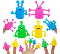 5 pezzi/10 pezzi/15 pezzi/20 pezzi/30 pezzi Giocattoli carini per dita, pupazzi per dita elastici per sollievo dallo stress, morbidi giocattoli di bambole per dita, adatti per il gioco di ruolo, bombo