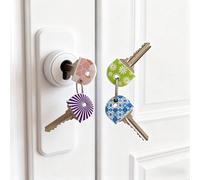 5 pezzi/10 pezzi/3 pezzi Coperture per chiavi in silicone antiscivolo con motivo floreale - Identificatori di chiavi durevoli e antiscivolo adatti per casa, ufficio e chiavi della porta - Necessità qu