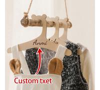 5 pezzi/10 pezzi appendiabiti in legno personalizzati per bambini, appendiabiti in legno con nome personalizzato, decorazione e organizzazione per vestiti dei bambini per il ritorno a scuola Legno