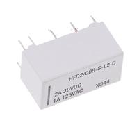 5 pezzi 12V bobina relè di ritenuta DPDT 30VDC 2A 1A 125VAC HFD2/005-S-L2-D Realy 0,79 * 0,39 * 0,39 pollici