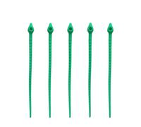 5 pezzi 18 cm verde multiuso in silicone riutilizzabile clip for borsa auricolare linea dati fascetta filo di torsione fissaggio fascetta for cavi strumento