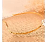 5 Pezzi 2/4/6/8/10 Mm Acciaio Inossidabile Argento Opaco Colore Vuoto Piatto Fascia per Capelli Fascia Fai da Te Accessori per Gioielli per Capelli Artigianato-Oro 8 mm