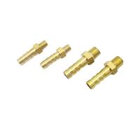 5 pezzi 2,5 mm 4 mm 4 mm 5 mm 6 mm 8 mm 10 mm Raccordo per tubo flessibile M3 M4 M5 M6 M8 Filettatura maschio metrica Raccordo per tubo in ottone Raccordo per tubo M6 a 6 mm 5 pezzi