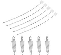 5 pezzi 20 cm lungo infila ago idery Point ago strumenti di infilatura con 5 infila ago in metallo per fai da te cucito artigianato