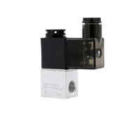 5 pezzi 2V025-06 G1/8 2V025-08 G1/4 normalmente chiusa NC valvola solenoide aria acqua olio bobina led 2 porte vie AC110-380V 1-24V DC(2v025-06,NO JOINT-24V)