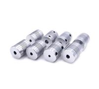 5 pezzi 3-5 D19*L25 Giunto flessibile for albero a ganascia in alluminio 8 6,35 mm 10 Accoppiatore di avviamento elettronico for motori passo-passo CNC