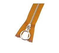 5 pezzi 3# da 15 cm a 30 cm con cerniera in metallo chiusa e aperta per riparazione di borse per indumenti, accessori per cucito fai da te,Un cammello,Estremità aperta - 70 cm