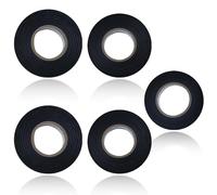 5 Pezzi 3 misure Nastro in Tessuto,Nastro Isolante Nero, Nastro in tessuto Resistente Calore,Nastro adesivo in tessuto, Cablaggi Adesivo Forte,Protezione Cavi Nastro,per Moto