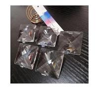 5 pezzi 30 mm perline di cristallo quadrate sciolte 2 fori lampadario lampada a sospensione parti di illuminazione