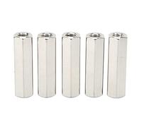 5 pezzi 304 Kit do di accoppiamento esagonale in acciaio inossibile M10, argento con design a sei lati, di di accoppiamento resistente per bulloni, prigionieri, gruppo di