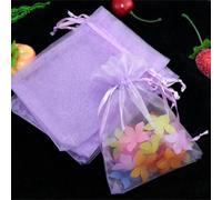 5 Pezzi 30x40cm Sacchetti Organza Confetti Grande Buste Tascabili Sacchetti Organza Sacchetto in organza Sacchettini per Gioielli Sacchetti Regalo per Festa, Matrimonio, Natale (Viola lavanda)