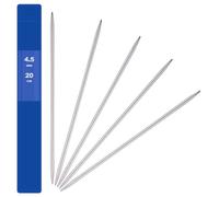 5 Pezzi 4.5 mm Ferri Doppia Punta Maglia in Acciaio Inox Ferri Leggeri Principianti per Lavorare a Maglia Calzini,Cappelli Invernali,Polsini,Sciarpe,Guanti,Cardigan e Altri Prodotti Artigianali