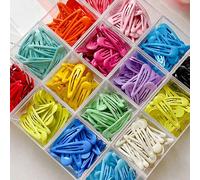 5 pezzi/40 pezzi Fermagli per capelli stile Y2K colore caramella 2" misti casuali effetto oleoso | Fermagli laterali con vibrazione dolce e carina, adatti per fissare i capelli ribelli quotidiani, set