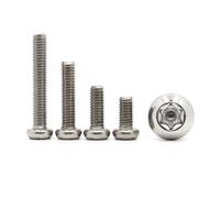 5 pezzi-50 pezzi M2 M2.5 M3 M4 M5 M6 M8 A2 Vite di sicurezza a testa torx a sei lobi in acciaio inossidabile(4mm,M2.5 50pcs)