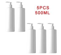 5 Pezzi 500ml PET Plastica Lozione Shampoo Spray Pompa Flacone Cilindrico Ricari