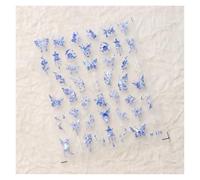 5 pezzi 5D in rilievo Aurora farfalla adesivi for unghie artistiche decalcomanie autoadesive for decorazioni for fai da te 3D acrilico forniture parti(M378)