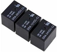 5 pezzi 5V 12V 24V 20A DC Relè di potenza SRA-05VDC-CL SRA-12VDC-CL SRA-24VDC-CL 5Pin Tipo PCB In stock Nero Relè Automobile (SRA-12VDC-CL)