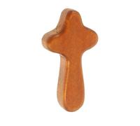 5 pezzi 6,45 x 3,6 cm in legno preghiera croce cristo ornamenti con croce religiosa ciondolo collana ciondolo gioielli fare regalo, 6.5*3.6*5.0