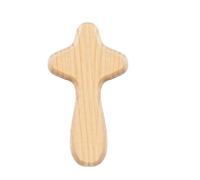 5 pezzi 6,45 x 3,6 cm in legno preghiera croce cristo ornamenti con croce religiosa ciondolo collana ciondolo gioielli fare regalo, 6.5*3.6*5.0