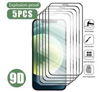 5 pezzi/6 pezzi Pellicola protettiva in vetro temperato trasparente resistente ai graffi, HD, adatta ai modelli di telefoni Apple tra cui 17, 14, 13, 12, 11, Xr, Xs, X, 7, 8, a prova di esplosione, an