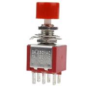 5 pezzi 6 pin C-NO-NC 6mm Mini interruttore a pulsante automatico momentaneo 2A 250VAC/5A 120VAC Interruttori a levetta DS-622